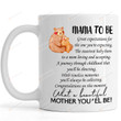 Mama To Be Cute Bear Mug, Pretty Mug for Pregnant Mom, New Mom Gifts, Mom to Be, Expecting Mother Encouragement Gifts, First Time Mother Gifts, Happy Mother's Day Coffee Mug