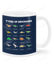 Types Of Dinosaur Ceramic Mug Great Customized Gifts For Birthday Christmas Anniversary 11 Oz 15 Oz Coffee Mug