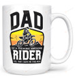 Dad of A Freaking Awesome Motocross Rider Mug Gifts For Him, Father's Day ,Birthday, Anniversary Ceramic Coffee Mug 11-15 Oz