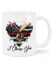 Firefighter - I Choose You 3 Mug, Happy Valentine's Day Gifts For Couple Lover ,Birthday, Thanksgiving Anniversary Ceramic Coffee 11-15 Oz