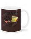 Dogs and Tea Make Me Happy, Humans Make My Head Hurt Mugs Ceramic Mug 11 Oz 15 Oz Coffee Mug