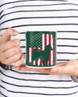Alaskan Klee Kai  USA Flag Dog Mugs Ceramic Mug 11 Oz 15 Oz Coffee Mug