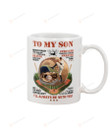 Personalized To My Son Mug Never Forget Who U Are Baseball Dad Gifts For Birthday, Thanksgiving Anniversary Customized Name Ceramic Coffee 11-15 Oz