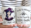 Witch Mug Buckle Up Buttercup You Just Flipped My Witch Switch Mug Funny Halloween Gifts For Friend, Bestie, Sister Ceramic Coffee 11 15 Oz Mug