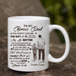 Personalized Step Dad Gift From Daughter To My Bonus Dad White Mugs Ceramic Mug Great Customized Gifts For Birthday Christmas Thanksgiving Father's Day 11 Oz 15 Oz Coffee Mug