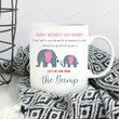 Elephant Coffee Mug, Happy Mothers Day Coffee Cup, From The Bump Mug, Mothers Day From Husband Coffee Mug, Happy Mothers Day Mug, New Mom Gift, Mom To Be Coffee Mug