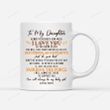 Personalized To My Daughter Coffee Mug Always Remember How Much I Love You Sunflower Quote Mug For Daughter From Mom For Mother's Day Birthday Anniversary