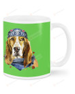Basset Hound Ceramic Mug Great Customized Gifts For Birthday Christmas Thanksgiving 11 Oz 15 Oz Coffee Mug