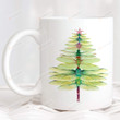 Dragonfly Christmas Tree Mug, Dragonfly Merry Christmas Ugly Sweater Xmas Mug, Birthday Christmas Xmas Gift For Men Women Kids Ceramic Mug - printed art quotes Mug