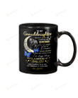 Personalized To My Granddaughter Mug Moon Wrap Yourself Up In This & Consider It A Big Hug Perfect Gifts For Christmas New Year Birthday Graduation Wedding Black Mug