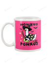 Honkus Ponkus, Witch Goose Pink Mugs Ceramic Mug 11 Oz 15 Oz Coffee Mug