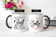 Personalized Custom Name Boss Appreciation World's Best Boss Ceramic Mug Great Customized Gifts For Birthday Christmas Thanksgiving Father's Day 11 Oz 15 Oz Coffee Mug