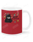 Black Cat, Pandemic Wear The Facemask Ceramic Mug Great Customized Gifts For Birthday Christmas Thanksgiving 11 Oz 15 Oz Coffee Mug