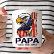 Personalized Eagle Papa Gift For Grandpa Ceramic Mug Great Customized Gifts For Birthday Christmas Thanksgiving Anniversary Halloween 11 Oz 15 Oz Coffee Mug