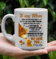 Personalized To My Mom Bear Mug Thank You For Everything and For The Kind Things Mug Gifts For Mom, Her, Mother's Day ,Birthday, Anniversary Customized Name Ceramic Changing Color Mug 11-15 Oz