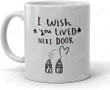 I Wish You Lived Next Door Art Print Coffee Mug, Distance Love Mug
