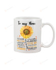 Personalized Mug To Mom Sunflower Mug I'll Always Be Your Little Boy Mug Funny Mug For Mother's Day Birthday Women's Day Thanksgiving Mothers Gifts