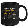 Things I Do In My Spare Time Horse Riding Funny Farmer Mug Gifts For Sport Lovers, Birthday, Anniversary Ceramic Coffee Mug 11-15 Oz