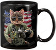 Pilot Cat Coffee Mug, Funny Pilot Aircraft Flight Deck Gifts For Men Women Kids Ceramic Coffee Mug