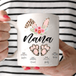 Personalized New - Nana Easter, Bunny Ears Grandma White Mugs Ceramic Mug 11 Oz 15 Oz Coffee Mug