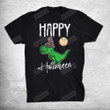 Happy Halloween Lazy Costume Funny Dinosaur T Rex Witch T-Shirt