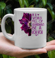 In A World Full Of Grandmas Be A Mom Mom Mug Gifts For Mom, Her, Mother's Day ,Birthday, Anniversary Ceramic Changing Color Mug 11-15 Oz