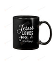 Jesus Loves You - I'm Trying Mug Gifts For Birthday, Anniversary Ceramic Coffee 11-15 Oz