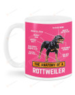 The Anatomy Of A Rottweiler Dog Lover Ceramic Mug Great Customized Gifts For Birthday Christmas Thanksgiving 11 Oz 15 Oz Coffee Mug