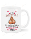 Personalized If You Jingle My Balls Mug, Funny Happy Valentine's Day Gifts For Birthday, Thanksgiving Customized Ceramic Coffee 11 15 Oz Mug