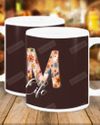 Mom Life, Flowery M Letter To Mom Mugs Ceramic Mug 11 Oz 15 Oz Coffee Mug