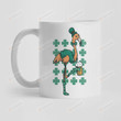 St Patricks Day Coffee Mugs, Flamingo Drinking Beer, Green Shamrock Clover Mugs, St Patrick's Day Birthday Holiday Gifts For Flamingo Lovers, Beer Drinking Lovers