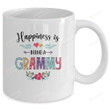 Happiness Is Being A Grammy For The First Time Mothers Day Mug Gifts For Her, Mother's Day ,Birthday, Anniversary Ceramic Coffee  Mug 11-15 Oz