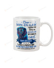Personalized Dear Son-in-law Mug Galaxy Lion Thanks For Being My Son-in-law For Christmas, New Year, Birthday, Thanksgiving White Mug Coffee Mug