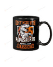 Don't Mess With Papasaurus U'll Jurassicked - For Dad Mug Gifts For Him, Father's Day ,Birthday, Thanksgiving Anniversary Ceramic Coffee 11-15 Oz