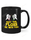 May The Floss Be With You Mug Gifts For Dentist Mom For Friends Colleagues Ideal Gifts For Dentist'S Birthday Christmas Mug Anniversary Mug Holiday