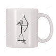 Archer Mug Sports Archery Game Bow And Arrow Aim Hunter Hunting Themed Cup Gifts For Archers Archery Lovers Fans