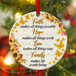 Butterfly Sunflower Faith Hope Love Family Ornament Christian Ornament God Lover Gifts Christmas Tree Ornament Hanging Decoration Gift For Christmas
