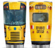 School Bus Head Stainless Steel Tumbler, Great Gifts For Birthday Christmas Thanksgiving