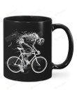 Funny Cycling Skeleton - Cycling Till Die Mug Gifts For Birthday, Anniversary Ceramic Changing Color Mug 11-15 Oz