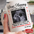 Personalized Dear Mommy Happy Valentines From The Bump Gift For Mom Ceramic Mug Great Customized Gifts For Valentine 11 Oz 15 Oz Coffee Mug