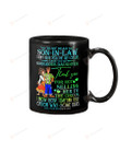 Personalized To My Dear Son-in-law Mug Hippie I Gave You My Gorgeous Daughter Best Gifts For Son-in-law Black Mug For Christmas, New Year, Birthday