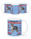 Anatomy of A Australian Shepherd Dog Ceramic Mug Great Customized Gifts For Birthday Christmas Thanksgiving 11 Oz 15 Oz Coffee Mug