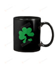 Border Terrier Puppy Shamrock Mug Happy Patrick's Day , Gifts For Birthday, Mother's Day, Father's Day Ceramic Coffee 11-15 Oz