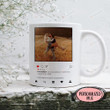 Personalized Valentine Mug- Try To Be Rainbow In Someone's Cloud Mug- Instagram Social Post Hashtag Mug For Couple Husband Wife On Valentine, Anniversary, Birthday