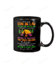 Personalized To My Dear Son-in-law Mug Camping You Are The Son-in-law For Which I Have Longed And Now To This Family You Truly Belong Black Mug Coffee Mug