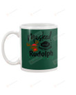 Masked And Waiting For Rudolph, Reindeer And Mask, Christmas Mugs Ceramic Mug 11 Oz 15 Oz Coffee Mug