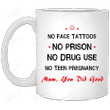 Family Mom You Did Good Funny Gifts For Mom Ceramic Mug Great Customized Gifts For Birthday Christmas Thanksgiving Mother's Day 11 Oz 15 Oz Coffee Mug