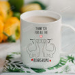 Personalized Thank You For All The Roargasms Mug Cute Dinosaur Couple And Heart Mug Gifts For Couple, Husband And Wife On Anniversary Valentine's Day Birthday Christmas Thanksgiving 11 Oz - 15 Oz Mug