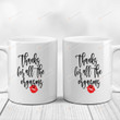 Thanks For All The Orgasms White Mugs, Funny Couple Kiss Lips Ceramic Mug, Valentine 11 Oz 15 Oz Coffee Mug Gifts For Couple, Him Her, Mr Mrs