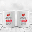 Red Heart Mug There's No One I'd Rather Have Snoring Loud As Fuck Next To Me Mug Gifts For Couple, Husband And Wife On Valentine's Day Anniversary Birthday Christmas Thanksgiving 11 Oz - 15 Oz Mug